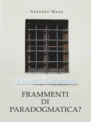cover image of Frammenti di paradogmatica?